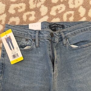 Calvin Klein Women's Light Blue Straight Leg Jeans